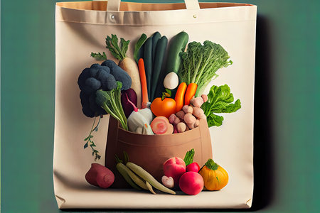 Natural Zero waste lifestyle Plastic free Eco Ai generated imageの素材