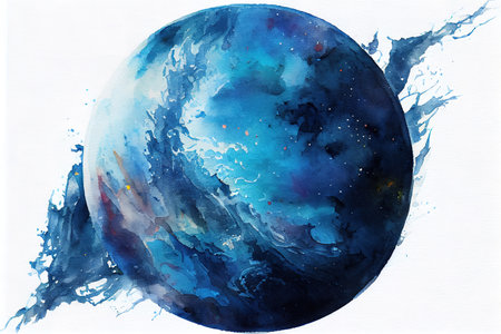 blue planet in space. Generative Aiの素材