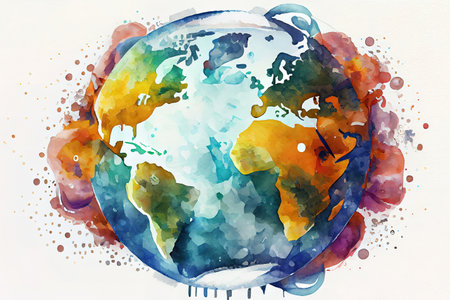 World many country and city under lockdown concept. Generative Aiの素材