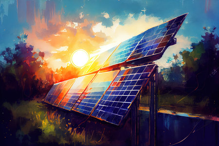 clean energy concept. Generative Aiの素材