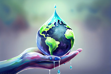 Protect the environment. Renewable energy for future. Generative Aiの素材