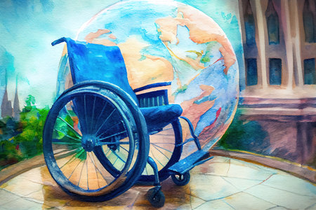 International Day of Disabled Persons. Generative Aiの素材