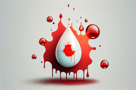 poster concept of world blood donation day. Generative Aiの素材