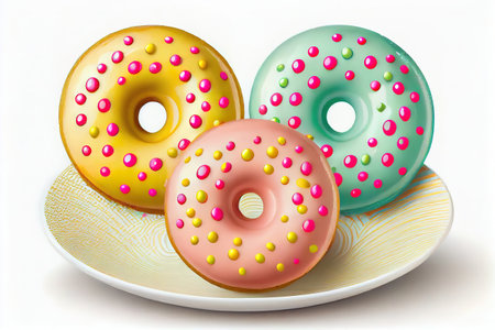 National Doughnut Day. Dessert food. Generative Aiの素材