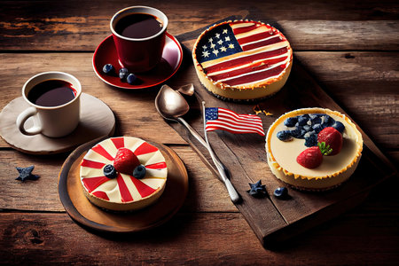 American independence Day, celebration. Generative Aiの素材