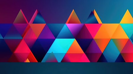 Abstract geometric background with triangle shape pattern. Generative Aiの素材
