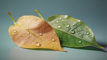 Aging concept. The life of the young and the elderly. Generative Aiの素材