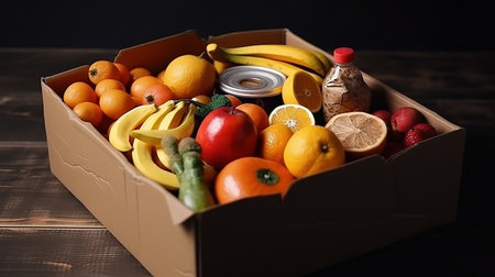 Volunteer package for the elderly. Generative Aiの素材