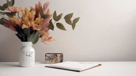 Back to view concept with copy space. Generative Aiの素材