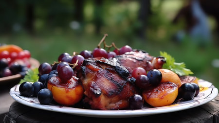 Close up view. Tasty food for lunch, Assortment of fresh healthy colored vegetables. Generative Aiの素材