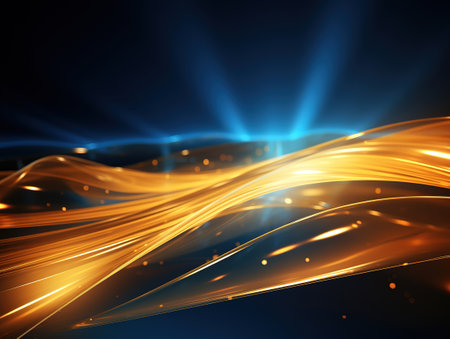 Golden technology backgroundの素材