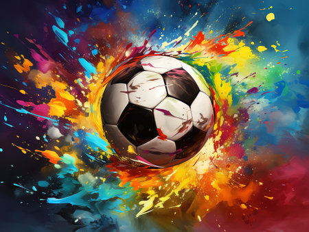 Soccer match template Illustrationの素材