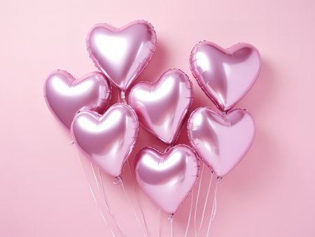 Beautiful heart shaped balloonsの素材