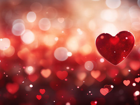Blurred valentine's day backgroundの素材