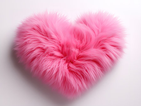 Heart 3d fur effect for valentine's day heartの素材