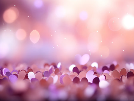 A glamorous background of pink bokehの素材