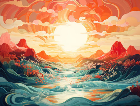 Colorful abstract background for wallpaperの素材