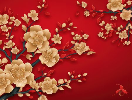 Chinese new year backgroundの素材