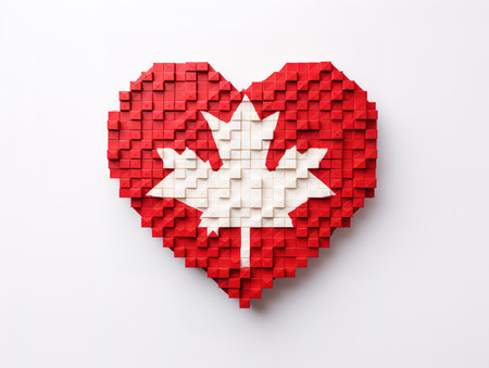 Superb Flat design canada day conceptの素材