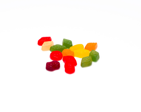 Pile of wine gum candyの写真素材