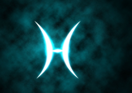 Pisces zodiac signの写真素材