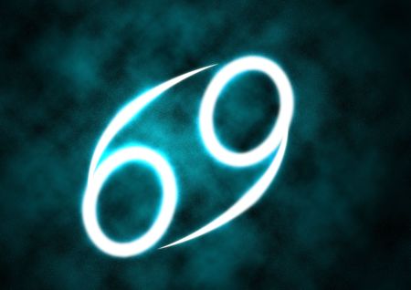 Cancer zodiac signの写真素材