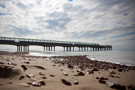 the Pier in Boscombe, Dorset, England, Boscombe is a suburb of the much larger Bournemouthの写真素材
