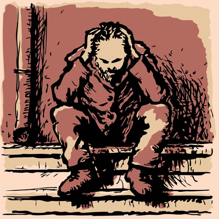 Homelessのイラスト素材