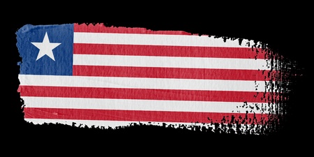 Brushstroke Flag Liberiaの写真素材