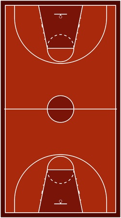 Basketball courtのイラスト素材
