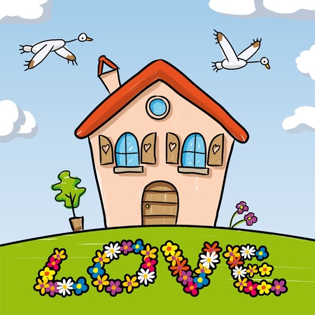 Dream Homeのイラスト素材