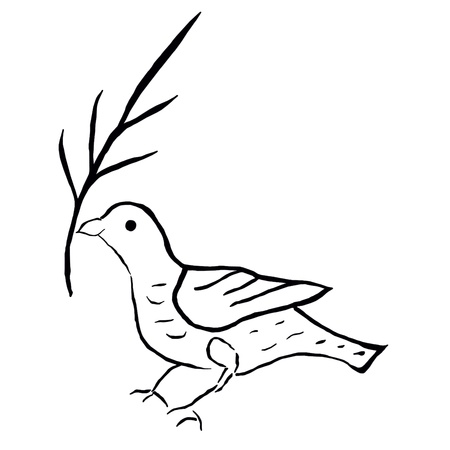 Dove of peaceのイラスト素材