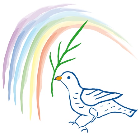 Dove of peaceのイラスト素材