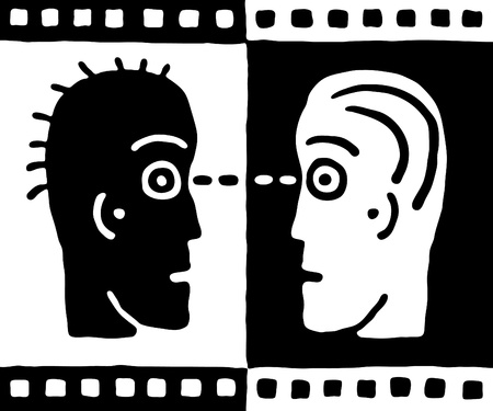 two headsのイラスト素材