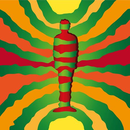 psychedelic manのイラスト素材