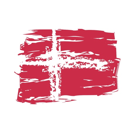 Flag Denmarkのイラスト素材