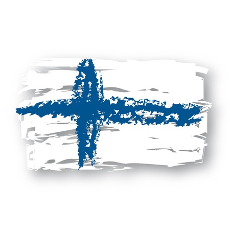Flag Finlandのイラスト素材
