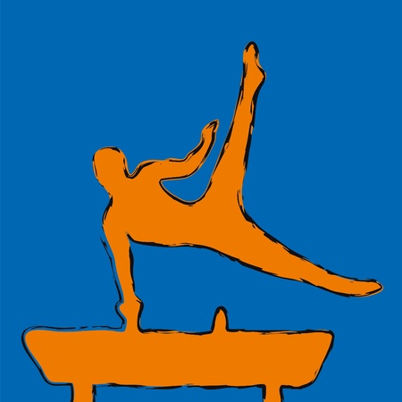 gymnastのイラスト素材