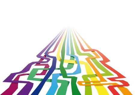 colorful stripesのイラスト素材