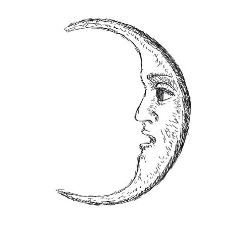the moonのイラスト素材