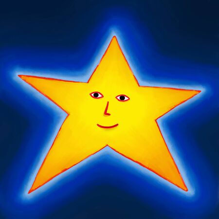 painted starの写真素材