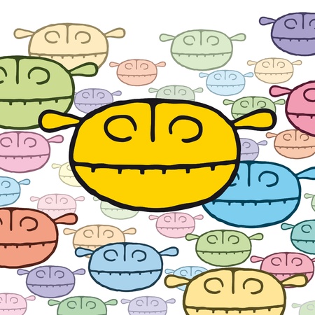 Little monstersのイラスト素材