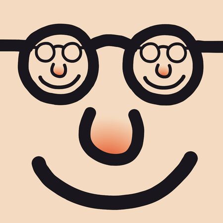 happy faceのイラスト素材