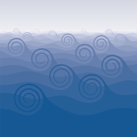 background with wavesのイラスト素材