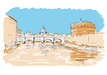 castle St. Angeloのイラスト素材