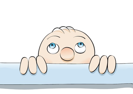 look upのイラスト素材