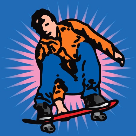 skaterのイラスト素材