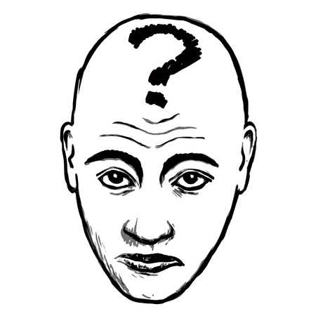 face questioningのイラスト素材