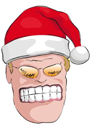 Bad Santa Clausのイラスト素材