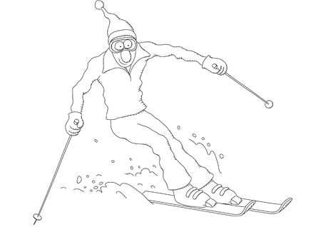 skierのイラスト素材
